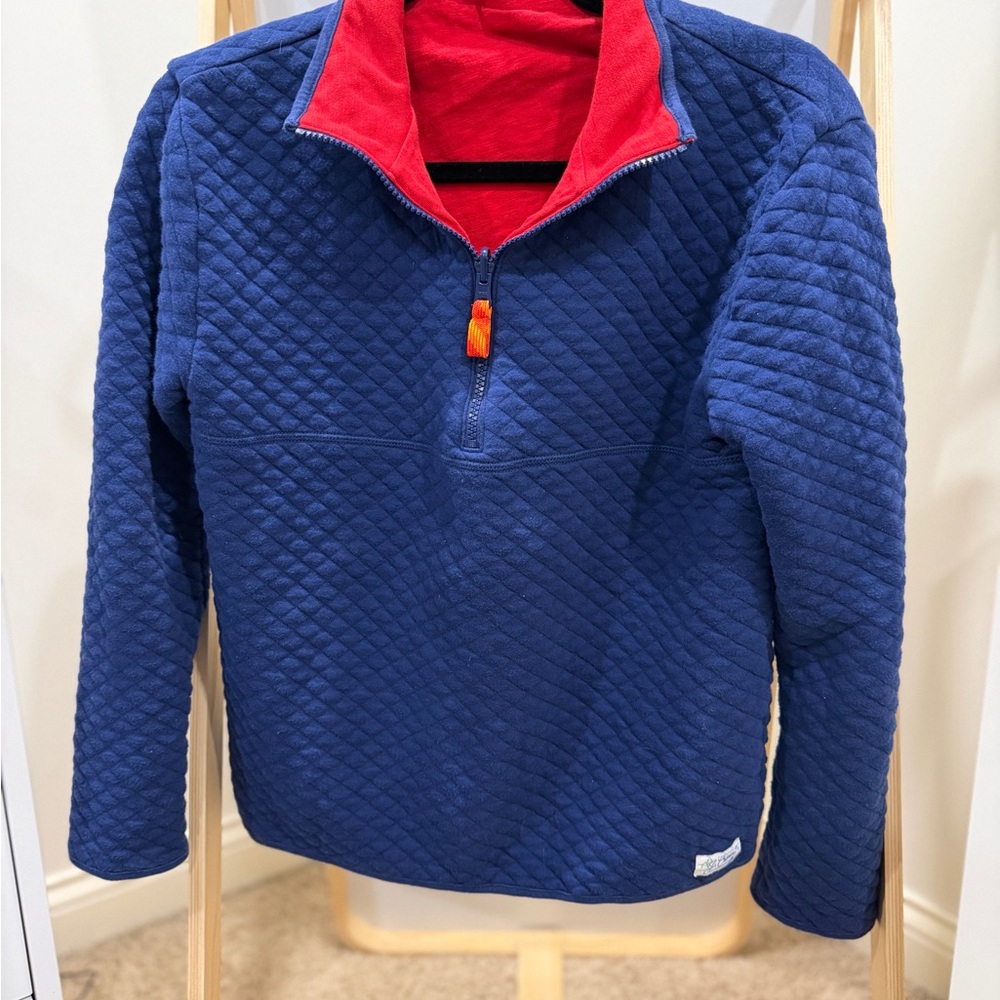 Crewcuts boys Blue and Red Quilted Pullover